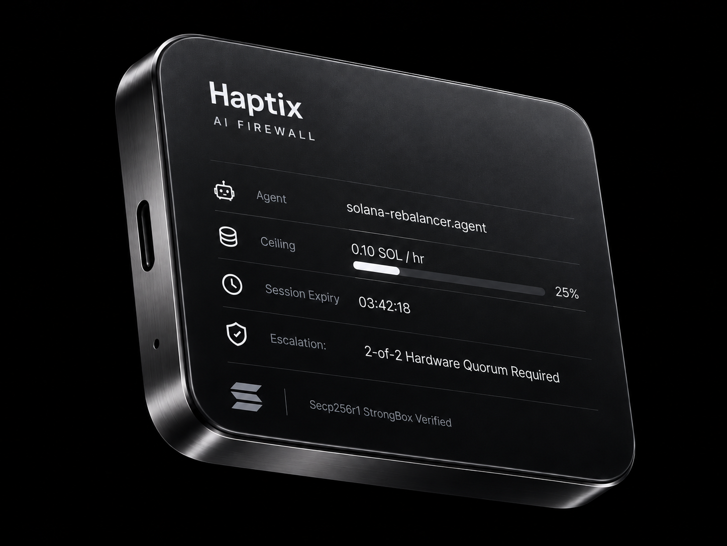 Haptix AI Spending Firewall Hardware Module